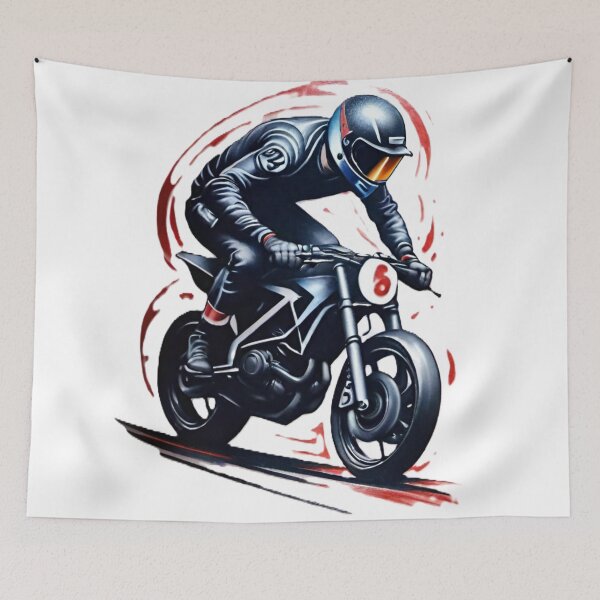 Item preview, motorcycle, racer, speed, drive designed and sold by DonnaBlankaArt.