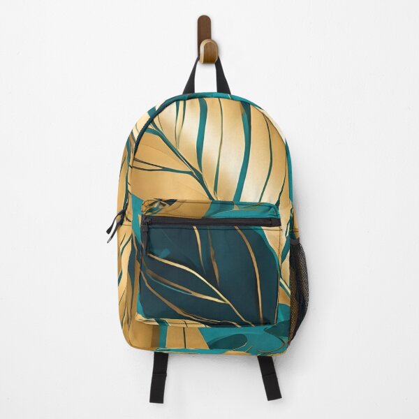 Item preview, Turquoise Gold Popular Boho Leaves Collection designed and sold by TrendyDesigne412.