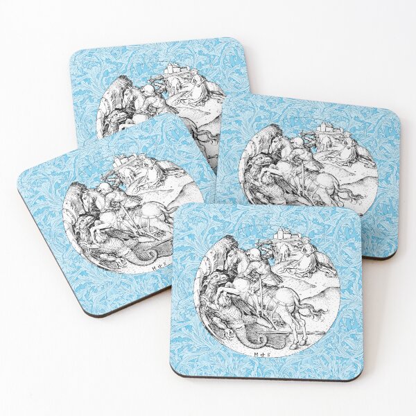 Item preview, Saint George and the Dragon and Maiden Medieval Renaissance designed and sold by Pixelchicken.