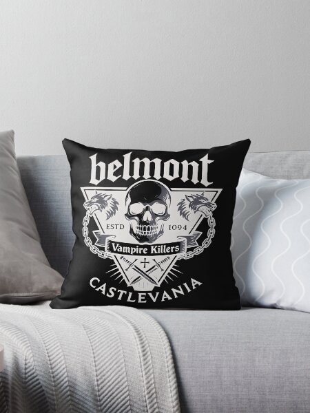 Item preview, Belmont Vampire Killers | Castlevania Fanart | White on Black Gothic Logo Design for Netflix Warriors designed and sold by WAUZ.