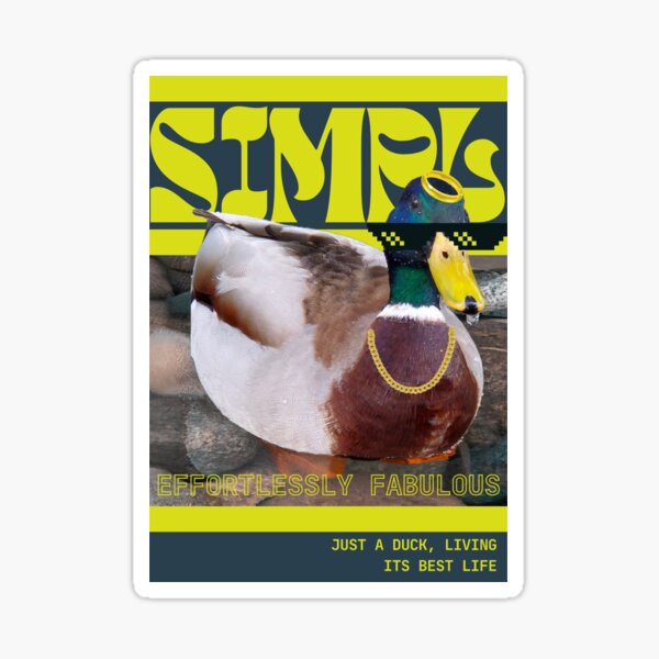 Item preview, Living My Best Life – Fabulous Duck designed and sold by AnanasTassie.