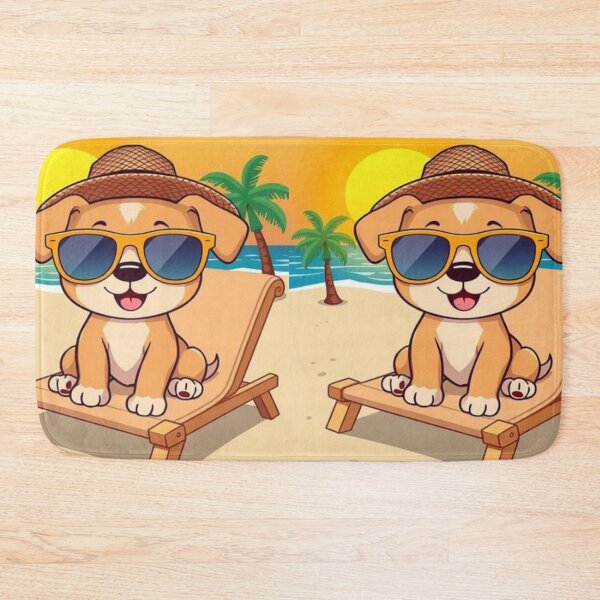 Item preview, Dog On The Beach Kids T-Shirt designed and sold by PrzemekFanShop.