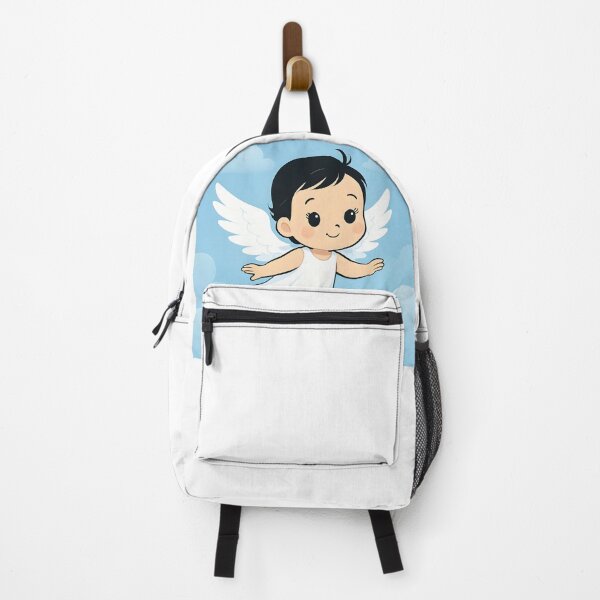 Item preview, baby angel flying in a white dress designed and sold by Fava Ali.