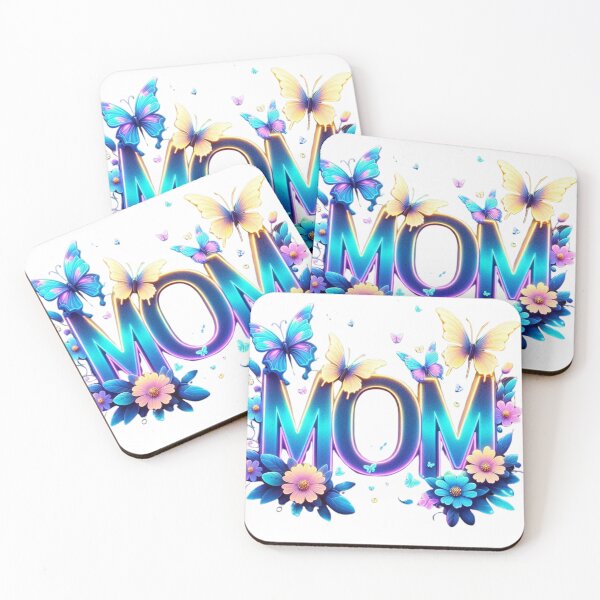 Item preview, Radiant MOM with Butterflies – Colorful Mother's Day Art designed and sold by JenniferCreaArte .