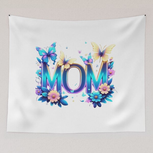 Item preview, Radiant MOM with Butterflies – Colorful Mother's Day Art designed and sold by JenniferCreaArte .