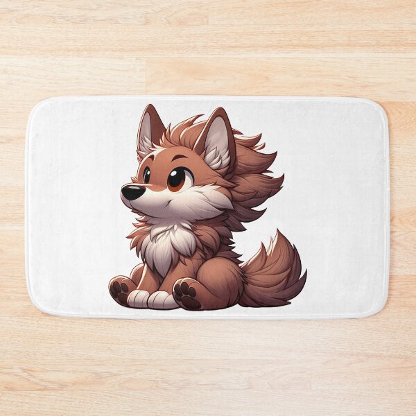 Item preview, Chibi Coyote Pup Sitting and Waiting designed and sold by nikkolaus.