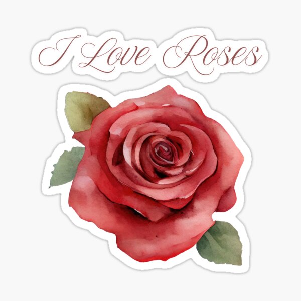 Artikel-Vorschau von Rote Rose - Ich liebe Rosen, designt und verkauft von DaliaArtEdyta.