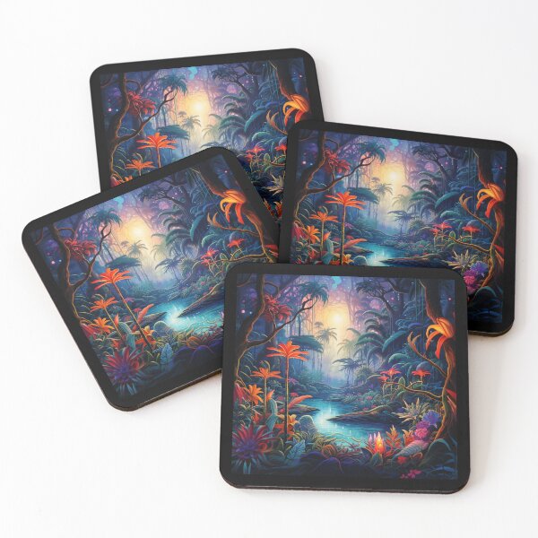 Item preview, Psychedelic Jungle Dreamscape designed and sold by SMARTKIT  DESIGNAGENCY.