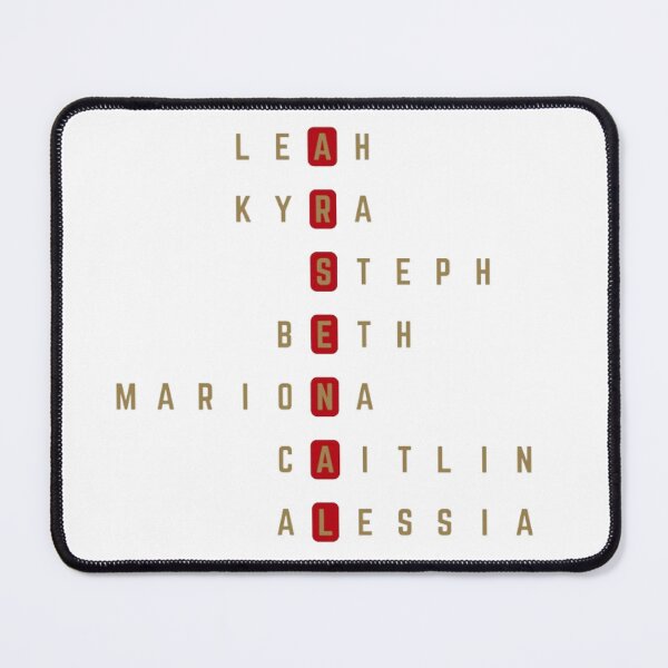 Item preview, Arsenal Womens' Names (Gold) designed and sold by JCdidthis.