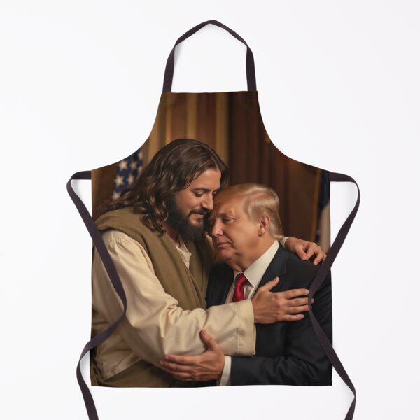 Item preview, Donald Trump Embraced by Jesus Christ designed and sold by RedWaveGals.