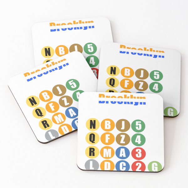 Item preview, Brooklyn NY train lines v1 designed and sold by Mozart3.