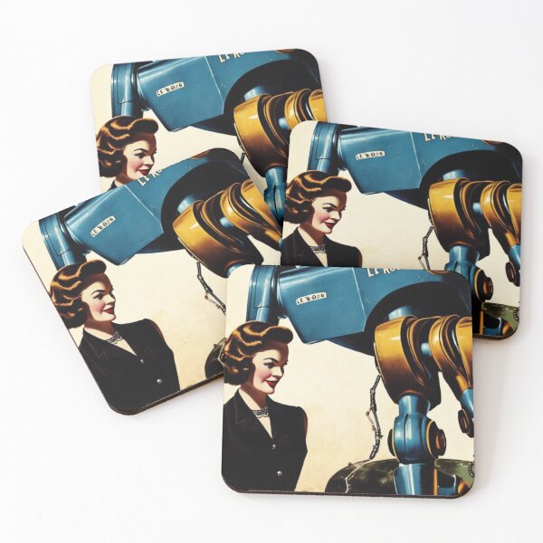 Item preview, Robot Love Art Illustrations Midcentury | #6 designed and sold by NickWhittleArt.