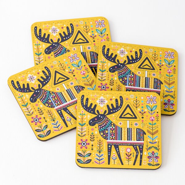 Item preview, Chasing the Moose – Scandinavian Legends in Colour by heidiannemorris © designed and sold by FOLK ART FUSION by heidiannemorris.