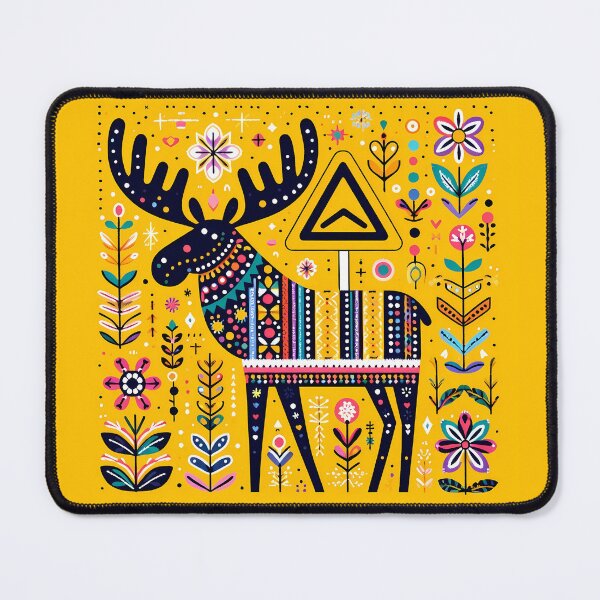 Item preview, Chasing the Moose – Scandinavian Legends in Colour by heidiannemorris © designed and sold by FOLK ART FUSION by heidiannemorris.