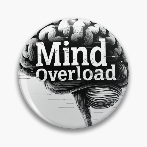 Item preview, Mind Overload Glitch Brain  designed and sold by Funbly.