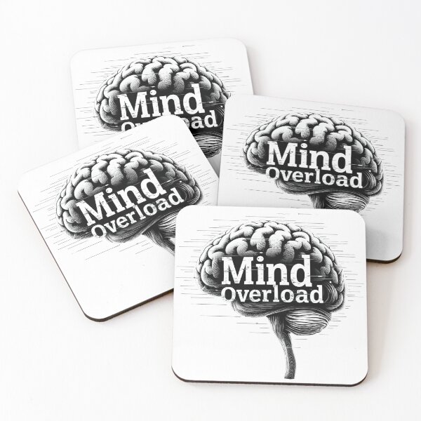 Item preview, Mind Overload Glitch Brain  designed and sold by Funbly.