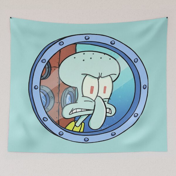 Item preview, Squidward's Frustrated Window View designed and sold by zzz888.