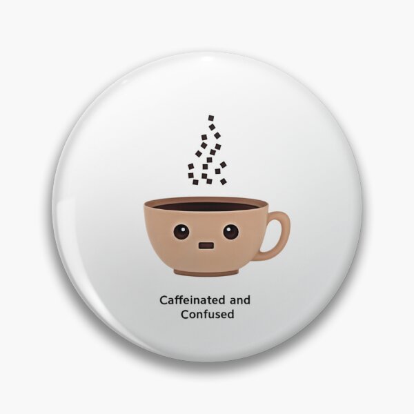 Artikelvorschau, Koffeinhaltiges und verwirrtes Pixel entworfen und verkauft von Funbly.