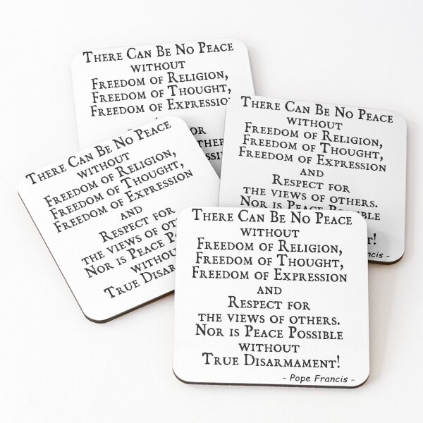 Item preview, Pope Francis last message to the world, Urbi et Orbi, quote world peace, black designed and sold by ramwebroom.