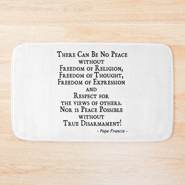Item preview, Pope Francis last message to the world, Urbi et Orbi, quote world peace, black designed and sold by ramwebroom.