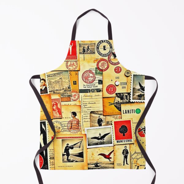 Item preview, Vintage Paper Collage Art designed and sold by Health And Fitness Posts e-Store.
