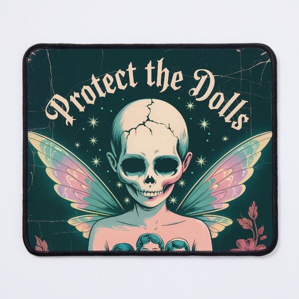 Item preview, Protect the Dolls - Mystical Fairy with Skull Face - Vintage Fantasy Design designed and sold by ThatBBStore.