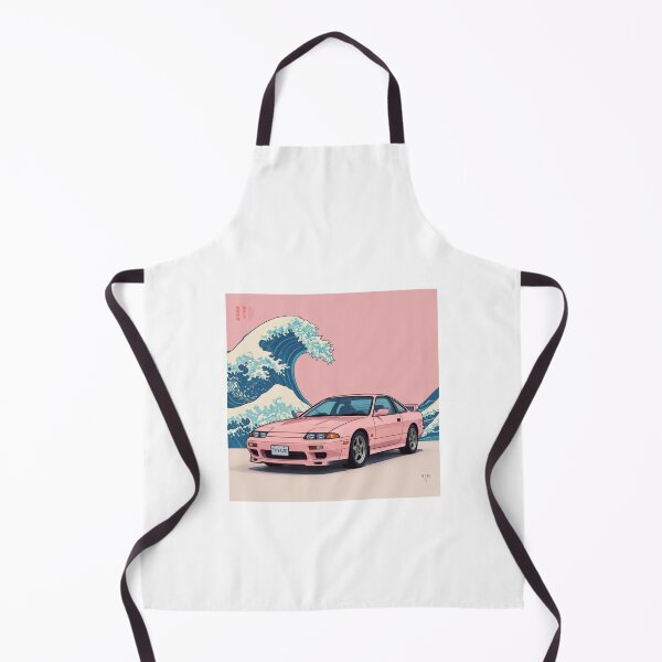 Artikelvorschau, Pink 240SX x Great Wave Retro Art entworfen und verkauft von TheArtOfCar.