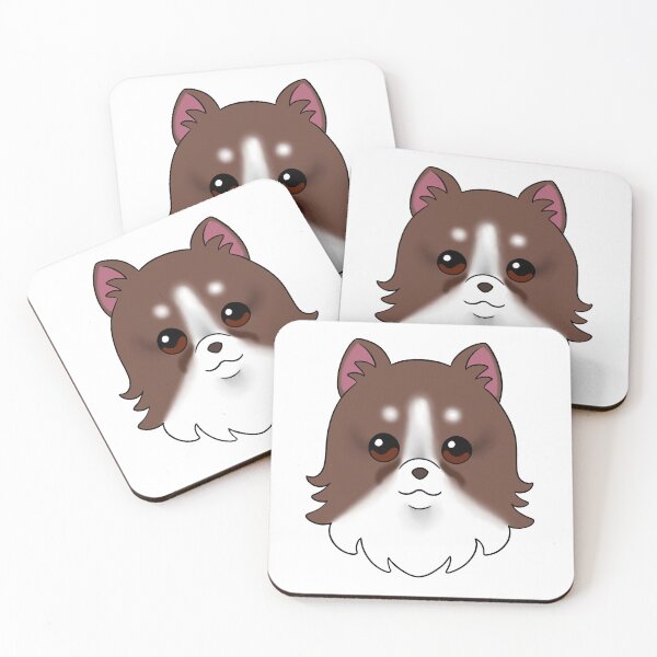 Item preview, Brown Pomeranian White Forehead Brows Tear Stains designed and sold by OliRoseArt.