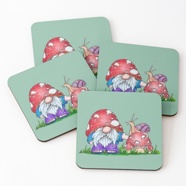 Item preview, Gnome and a snail buddy designed and sold by SarahCD13.