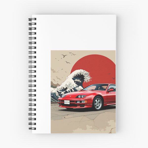 Item preview, 300ZX Twin Turbo with Great Wave Retro Art designed and sold by TheArtOfCar.