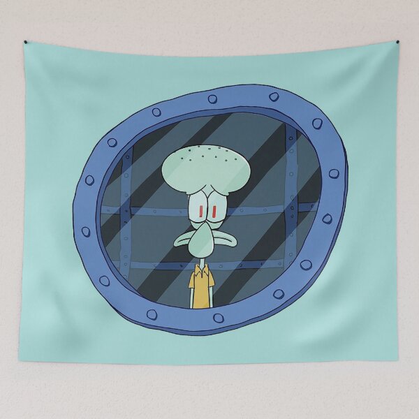 Item preview, Squidward's Bored Oval Window View designed and sold by zzz888.