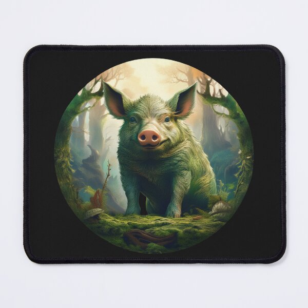 Item preview, Pig – Sacred Lunar Guardian designed and sold by Gnome Grove.
