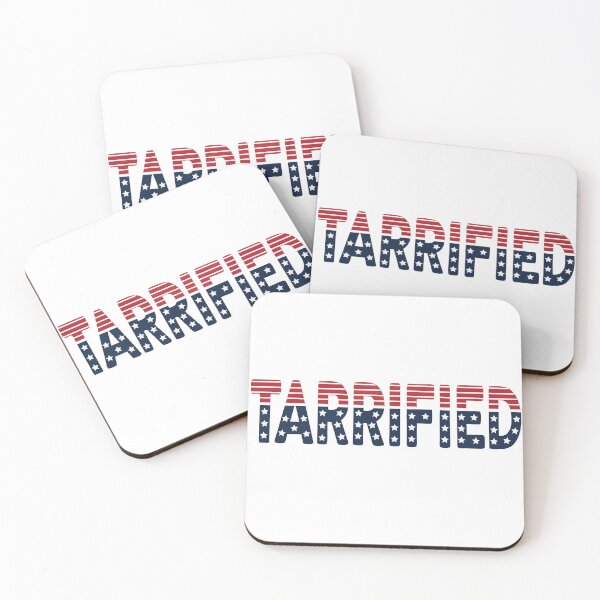 Item preview, Tarrified – Bold Political Statement on 2025 Trump Tariffs  designed and sold by pixelated_echoes.