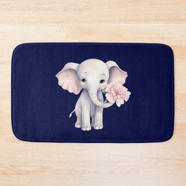 Item preview, Sweet Elephant with Flower designed and sold by Bluepineart.