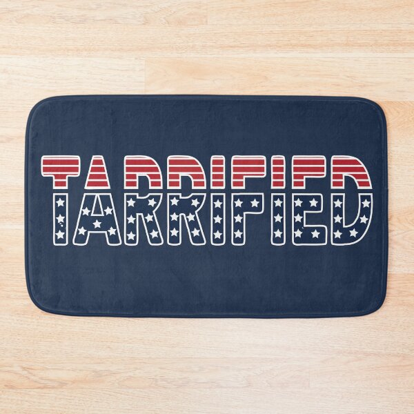 Item preview, Tarrified – Bold Political Statement on 2025 Trump Tariffs - Dark Background designed and sold by pixelated_echoes.