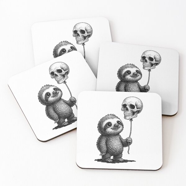 Item preview, Balloon of Doom – Sloth & Skull designed and sold by Monochromaniaus.
