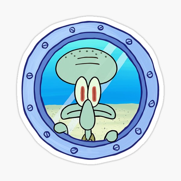 Squidward's Window Seabed View Sticker