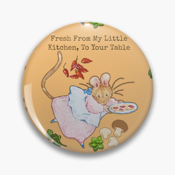Item preview, Ms Mouse Serving Fresh Pizza Colorful Illustration Design designed and sold by EarthArtDesigns.