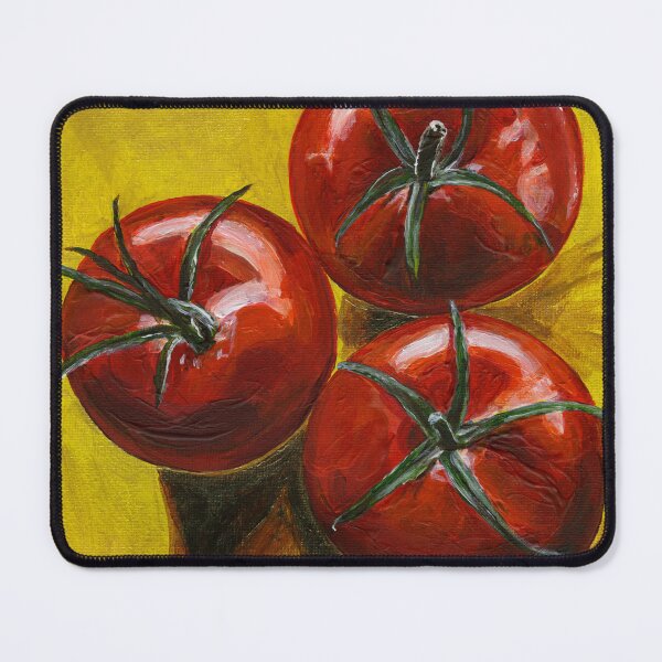 Item preview, Three Juicy Tomatoes in Acrylic Paint on Canvas designed and sold by LymphomaLass.