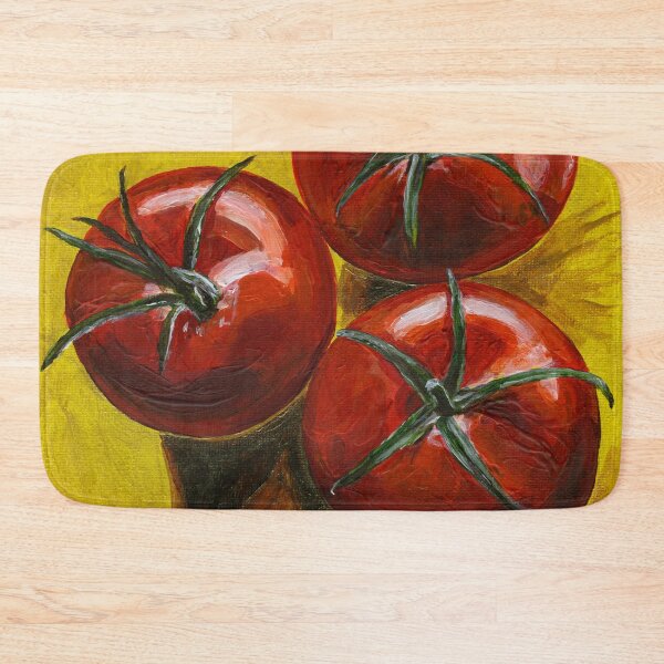 Item preview, Three Juicy Tomatoes in Acrylic Paint on Canvas designed and sold by LymphomaLass.