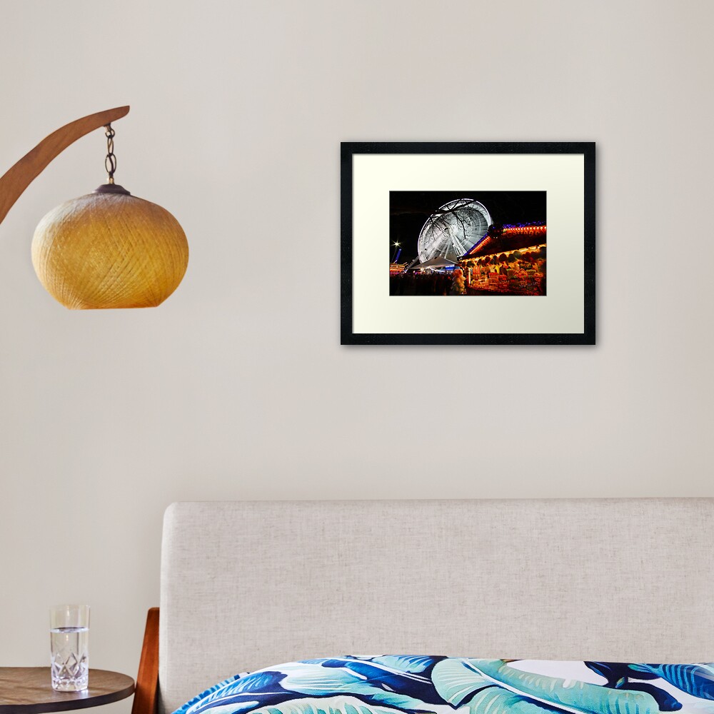 Lincoln Christmas Market Fun Fair Framed Art Print