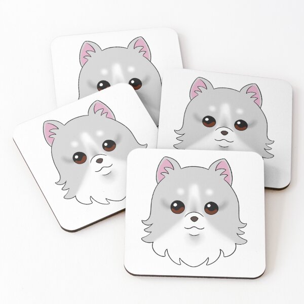 Item preview, Light Grey Pomeranian White Forehead Brow designed and sold by OliRoseArt.