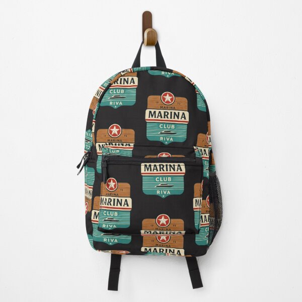Item preview, Marina Club – Vintage Nautical Badge | Retro Ocean Adventure Design designed and sold by Asfyi.