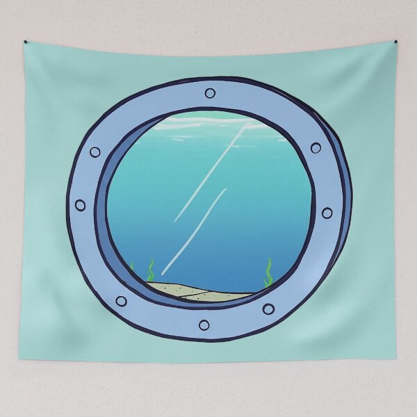 Item preview, Squidward's Window Simple Seabed View designed and sold by zzz888.