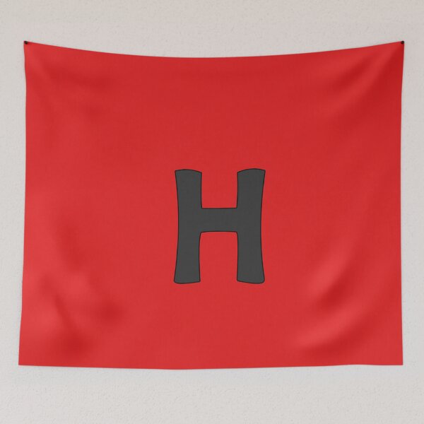 Item preview, letter h black designed and sold by ZiphGames.
