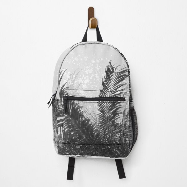 Item preview, Palm leaves in the wind ( black and white ), Original digital watercolor art designed and sold by dizzy8.