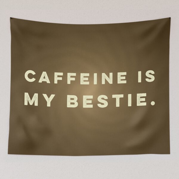 Item preview, Caffeine Is My Bestie - Brown Swirl designed and sold by sillyjess.
