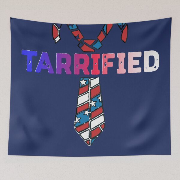 Item preview, Tarrified – Bold Political Statement on 2025 Trump Tariffs - trump tie designed and sold by pixelated_echoes.