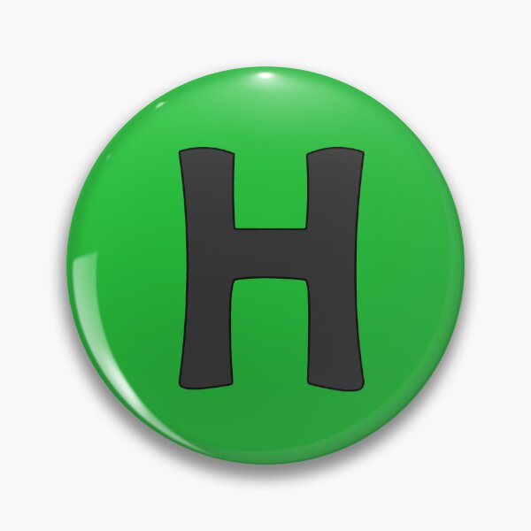 Item preview, letter h black designed and sold by ZiphGames.
