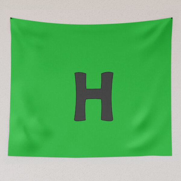 Item preview, letter h black designed and sold by ZiphGames.